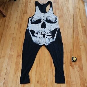 Iron Fist Black and White Skull Jumpsuit